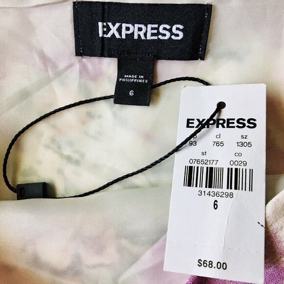 Express Floral Mini Skirt Women’s Size‎ 6 - Picture 4 of 7